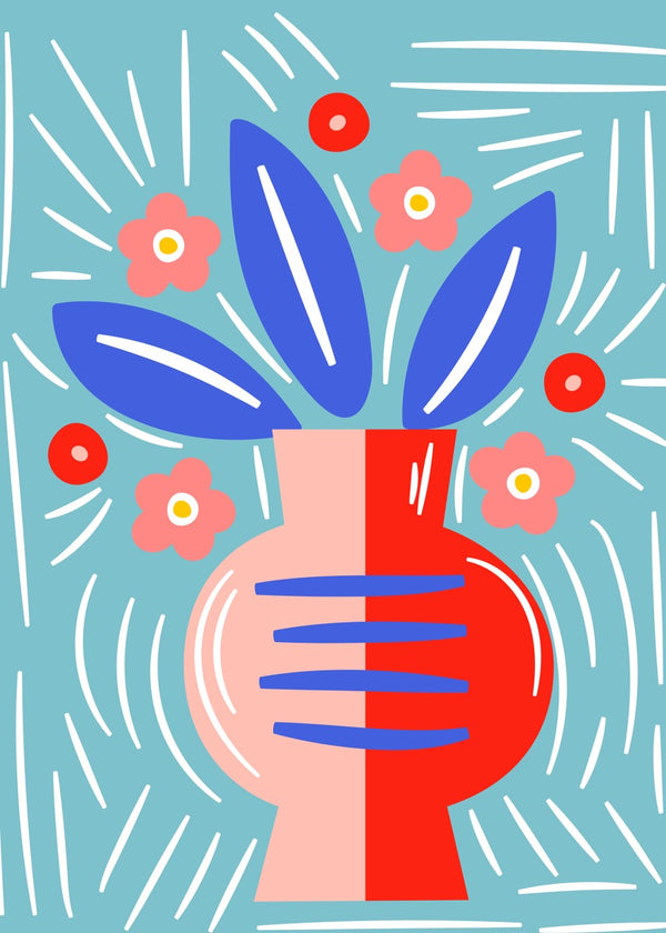 Abstract Vase Bloom