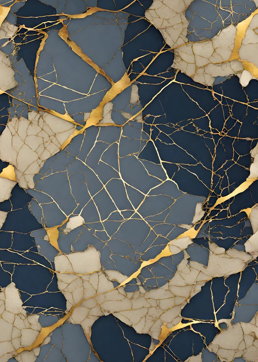 Abstract Jade Kintsugi 