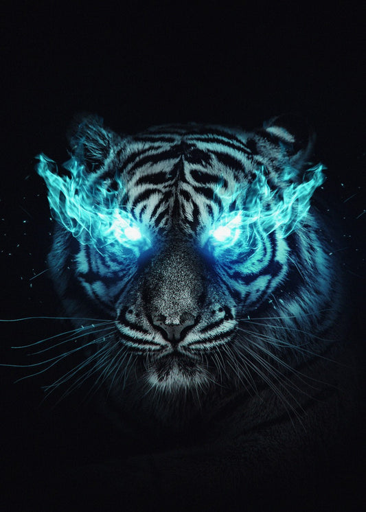 Electric Blue Leopard