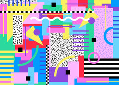 80s Style Memphis Pattern