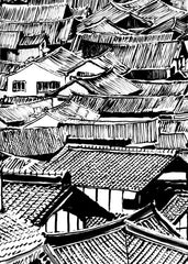 Japanese roof tops