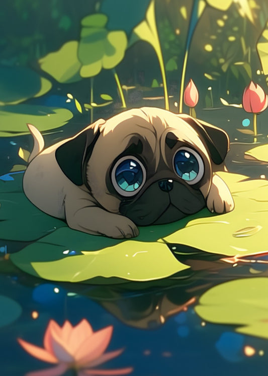 Pug's Tranquil Pond