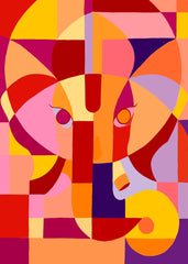 Cubist Lord Ganesha