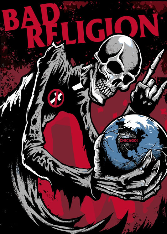 Bad Religion Chicago Skull
