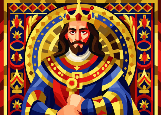 Medieval King Vector Portrait