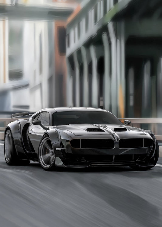 Futuristic Muscle Car