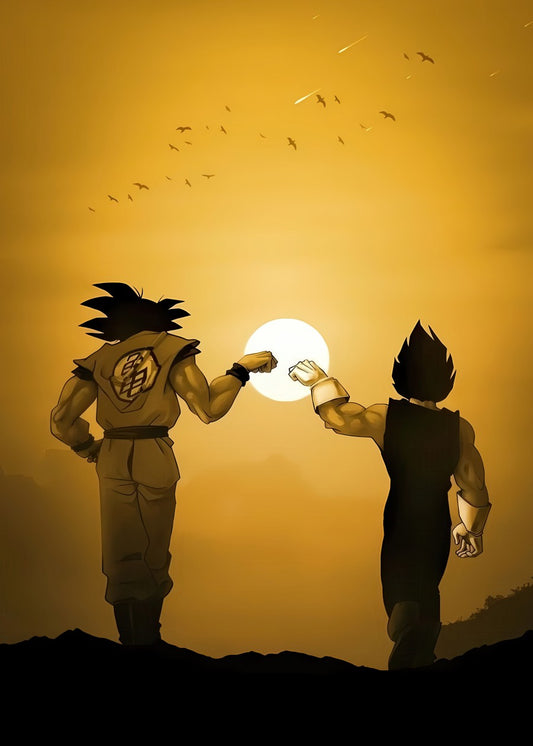 Goku and Vegeta Sunset