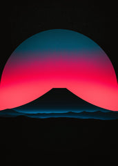 Mount Fuji Neon Glow