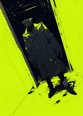 Silhouette in Trench Coat, Neo