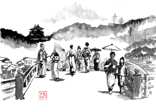 Japanese Edo bridge