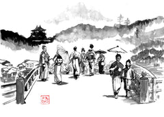 Japanese Edo bridge