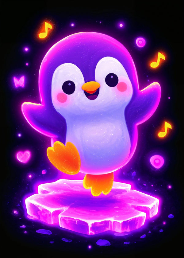 Neon Groove Penguin