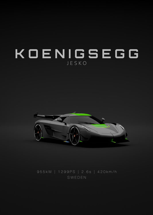 Koenigsegg Jesko Grey