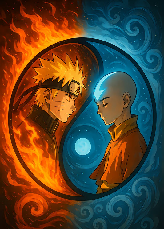 Naruto & Aang:Yin Yang Balance