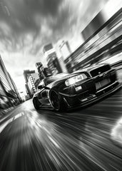 Speeding GT-R R34