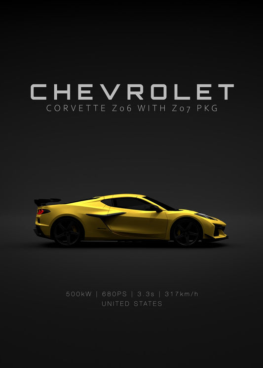 Chevrolet Corvette C8 Yellow S