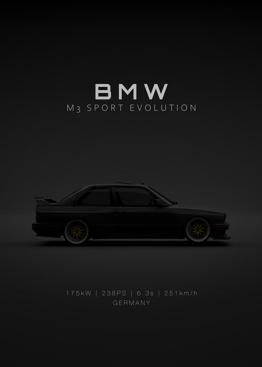 BMW M3 E30 Evo 3 Black - Specs