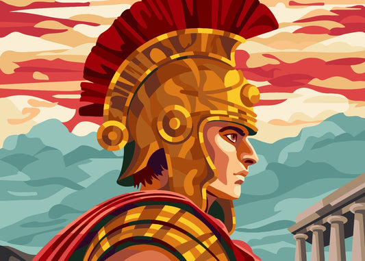 Roman Warrior at Sunset