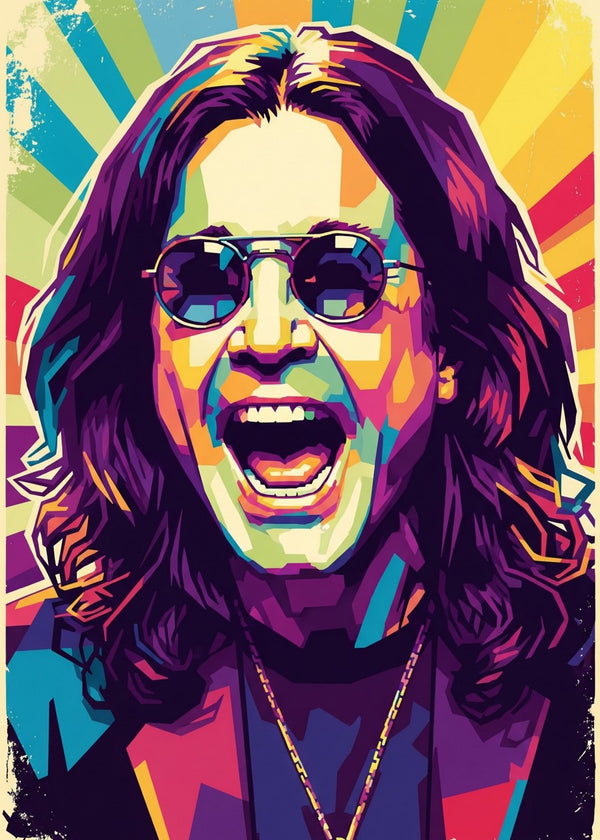 Ozzy Osbourne pop art portrait