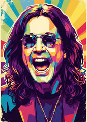 Ozzy Osbourne pop art portrait
