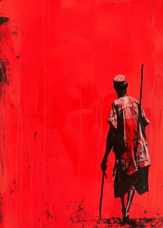African Nomad Silhouette