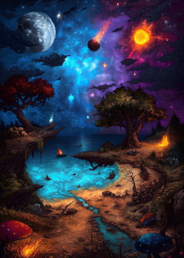 Cosmic Woodland Dreamscape