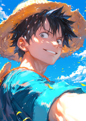 Luffy traveling , One Piece