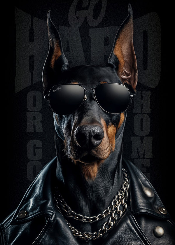 Doberman Go Hard Or Go Home