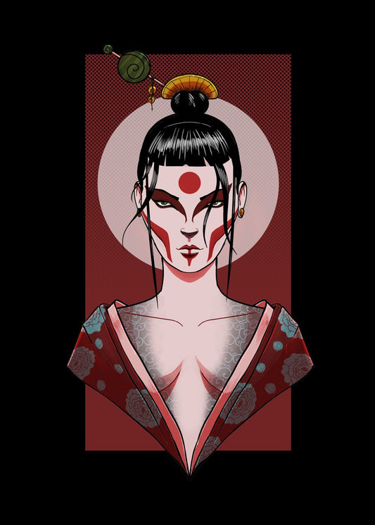 Japanese Aesthetic Geisha Girl