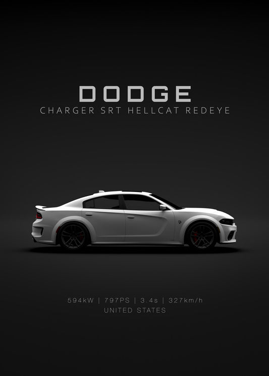 Dodge Charger SRT Hellcat Whit