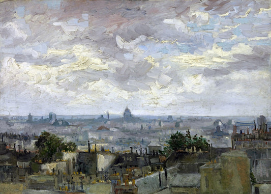View of Paris painting