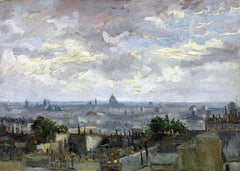 View of Paris painting