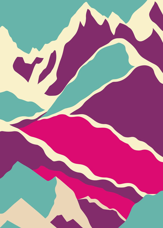 Colorful Abstract Mountain