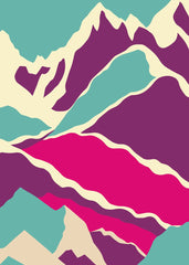 Colorful Abstract Mountain