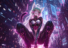 Neon Nights: Feline Fantasy