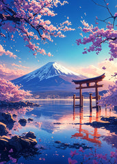 Mount Fuji & Torii Gate Sakura