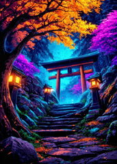 Torii Gate of the Neon Forest