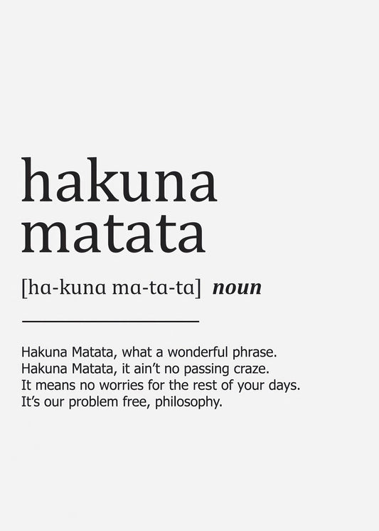 hakuna matata definition