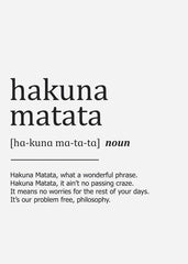 hakuna matata definition