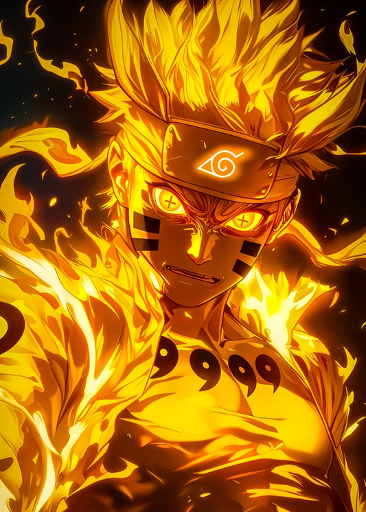 Naruto Kurama Mode Flame