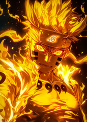 Naruto Kurama Mode Flame