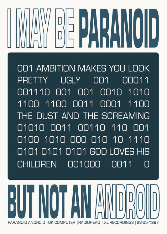 Paranoid Android Typography