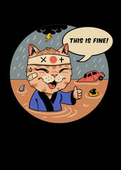 This Is Fine Cat Meowster