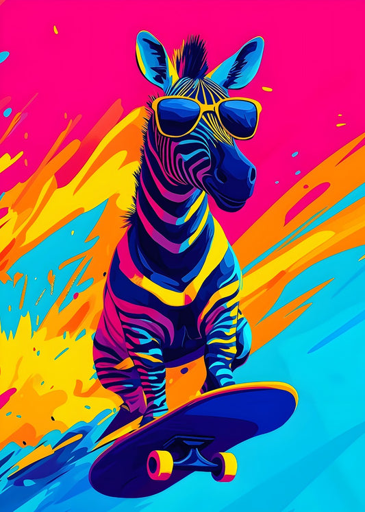 Pop art style Zebra