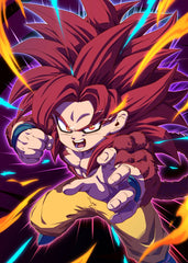 Chibi Goku Super Saiyan God 