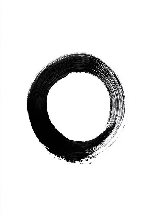 Black Circle Brush Stroke