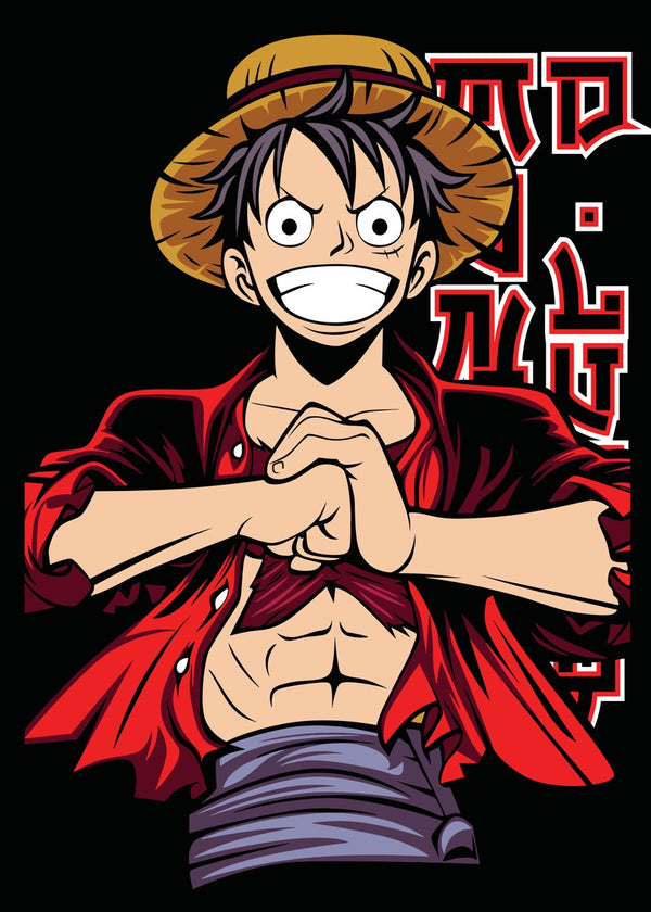 Luffy’s Energetic Pose, One Piece