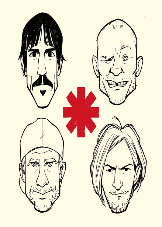 Red Hot Chili Peppers Caricat