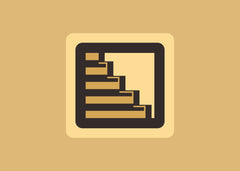 Minimalist Stairway Icon