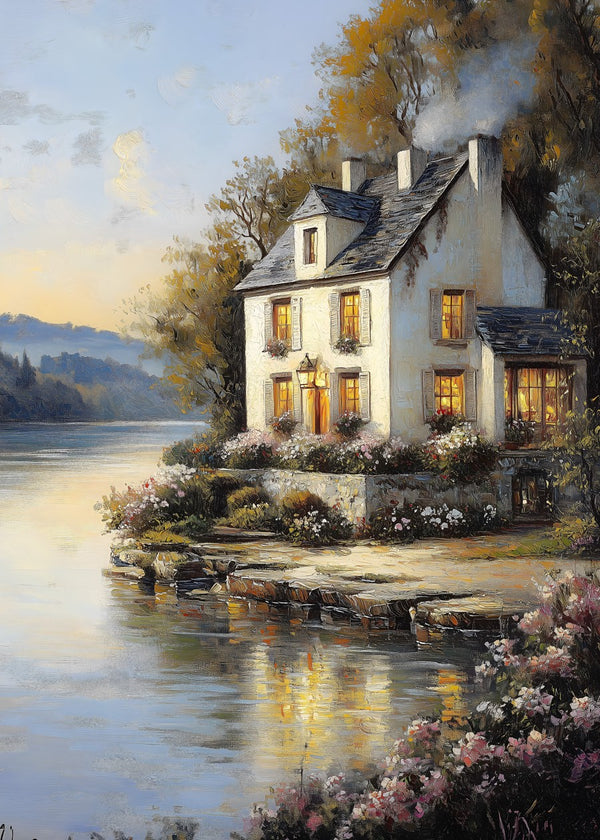 Evening Serenity by the Lake